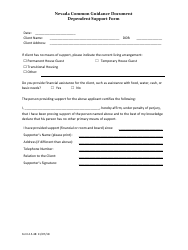 Form 18-05 Universal Eligibility Application - Annual Client Review - Nevada, Page 9