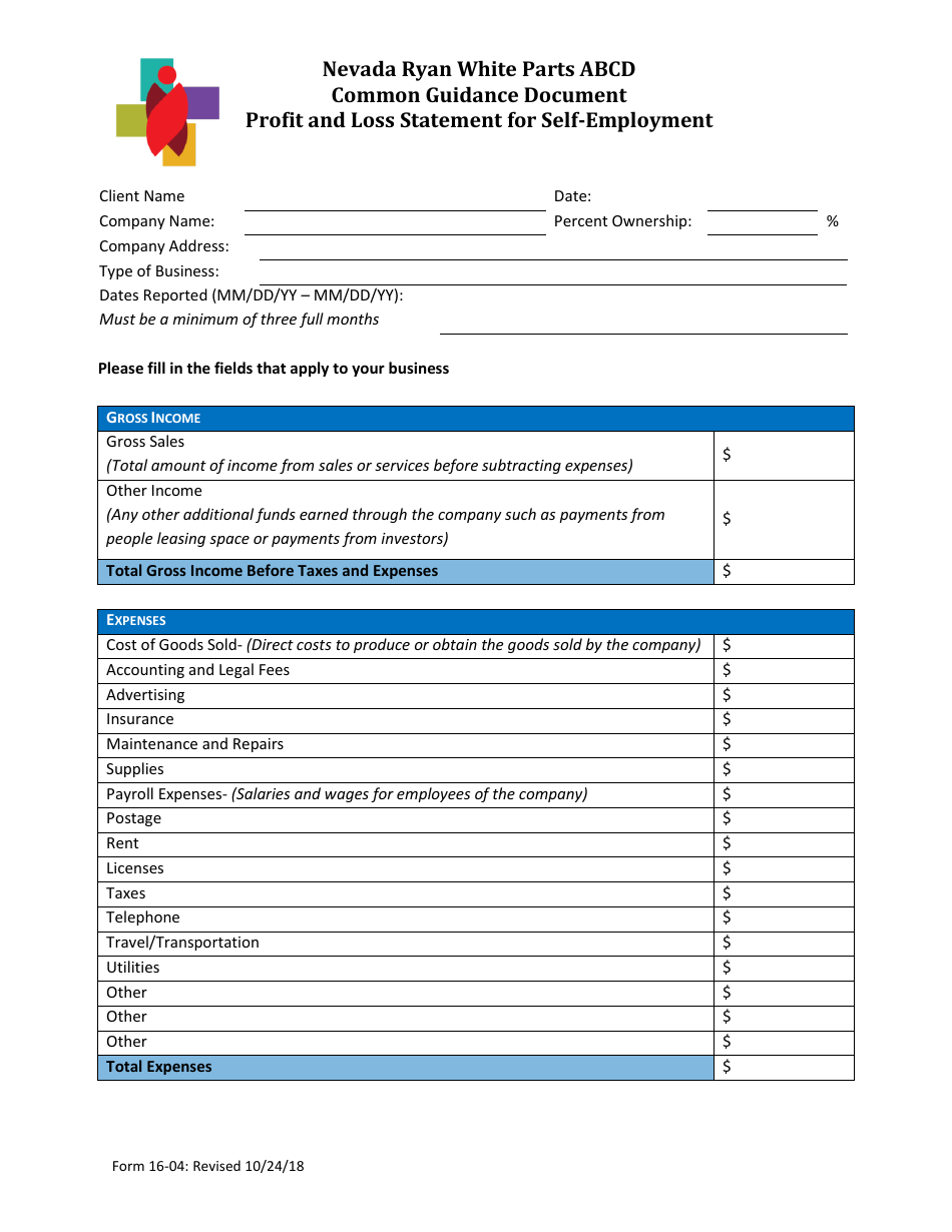 Form 18-04 Universal Eligibility Application - Brand New Client - Common Guidance Document - Nevada Ryan White Parts Abcd - Nevada, Page 12