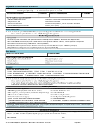Form 18-04 Universal Eligibility Application - Brand New Client - Common Guidance Document - Nevada Ryan White Parts Abcd - Nevada, Page 2