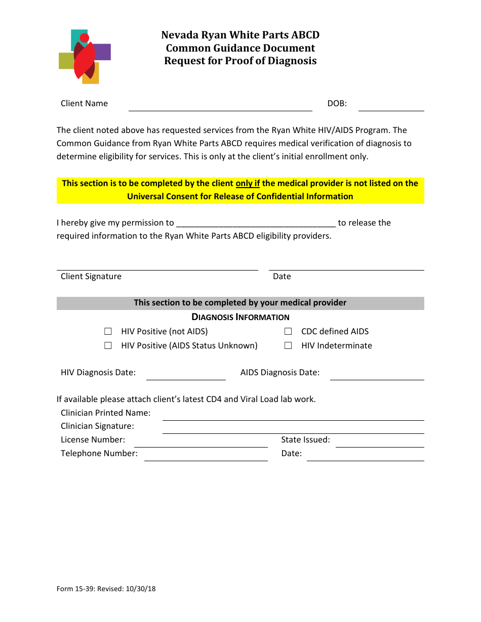Form 18-04 Universal Eligibility Application - Brand New Client - Common Guidance Document - Nevada Ryan White Parts Abcd - Nevada, Page 9