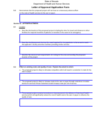 Letter of Approval Application Form - Nevada, Page 10