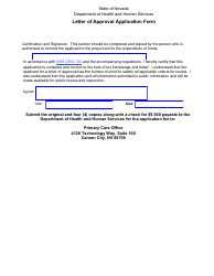 Letter of Approval Application Form - Nevada, Page 2