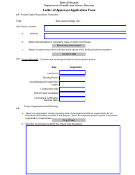 Letter of Approval Application Form - Nevada, Page 4
