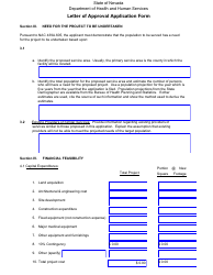 Letter of Approval Application Form - Nevada, Page 5