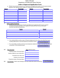 Letter of Approval Application Form - Nevada, Page 8