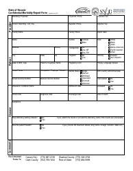 Document preview: Confidential Morbidity Report Form - Nevada
