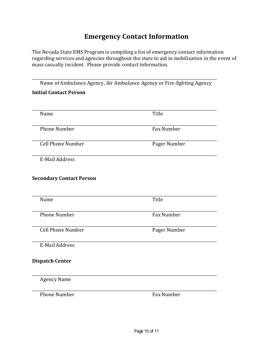 Renewal Permit Application - Nevada, Page 10