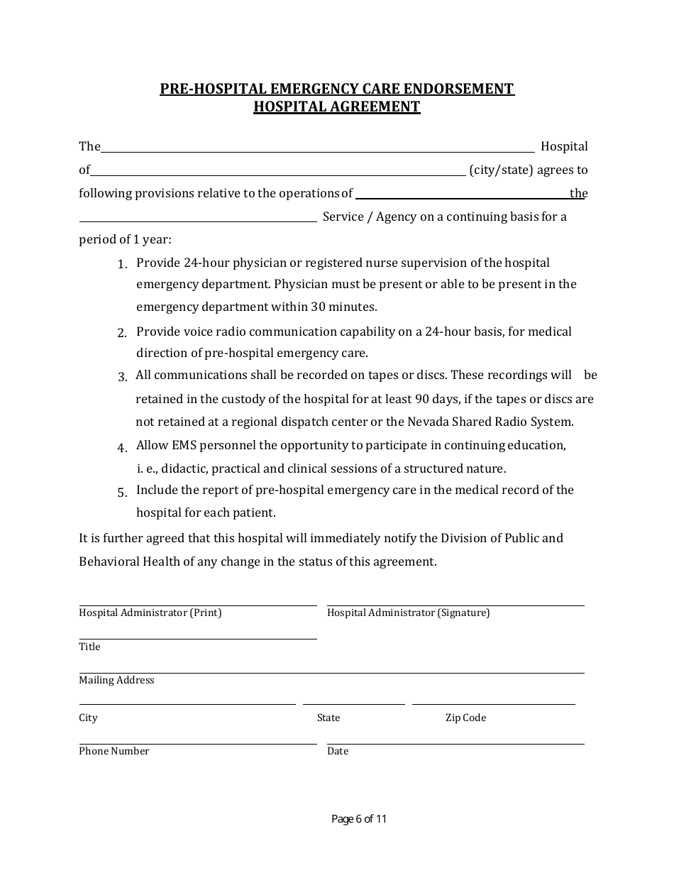 Renewal Permit Application - Nevada, Page 6