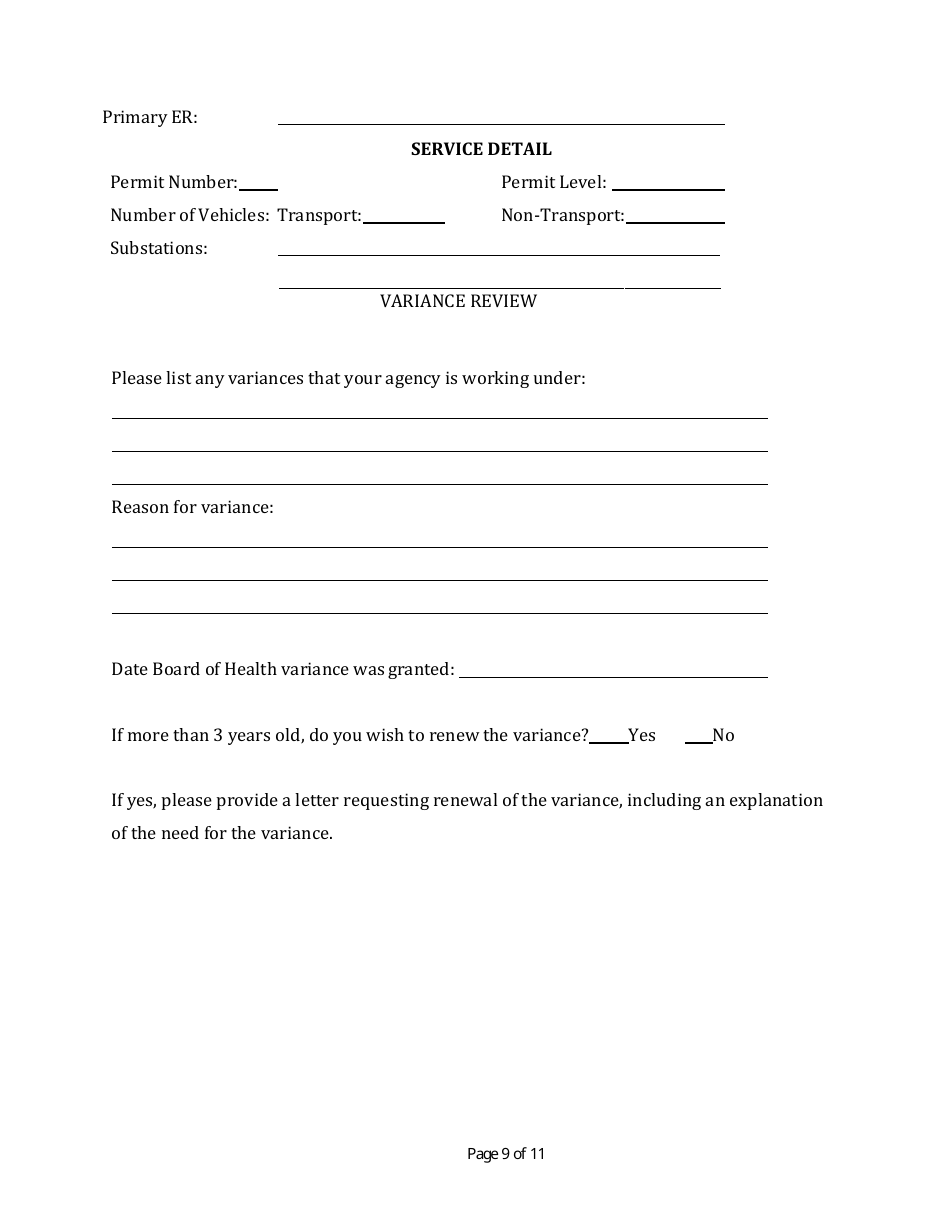 Renewal Permit Application - Nevada, Page 9