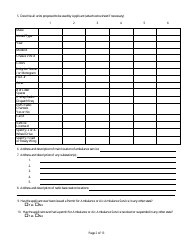 Initial Permit Application Form - Nevada, Page 2