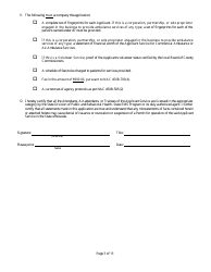 Initial Permit Application Form - Nevada, Page 3