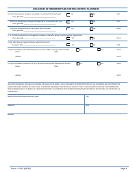 Form 1513 Disclosure of Ownership and Control Interest Statement - Nevada, Page 2