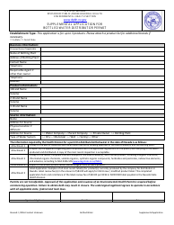 Document preview: Supplemental Application for Bottled Water Distributor Permit - Nevada