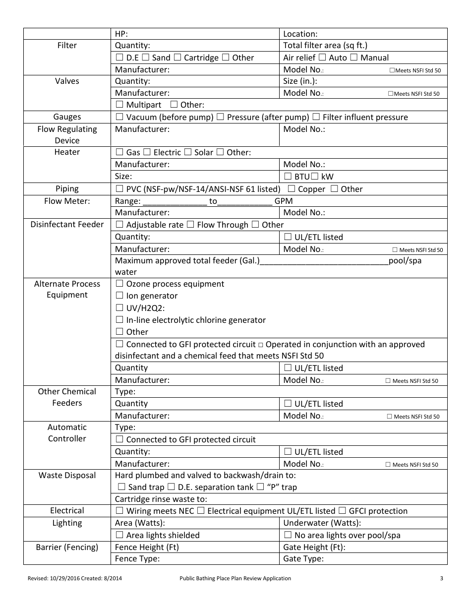 Plan Review for Public Bathing Place - Nevada, Page 3