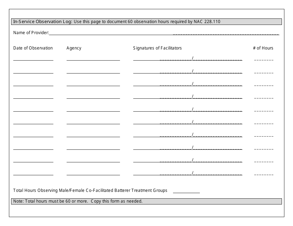 Request of Approval of New Provider - Nevada, Page 2