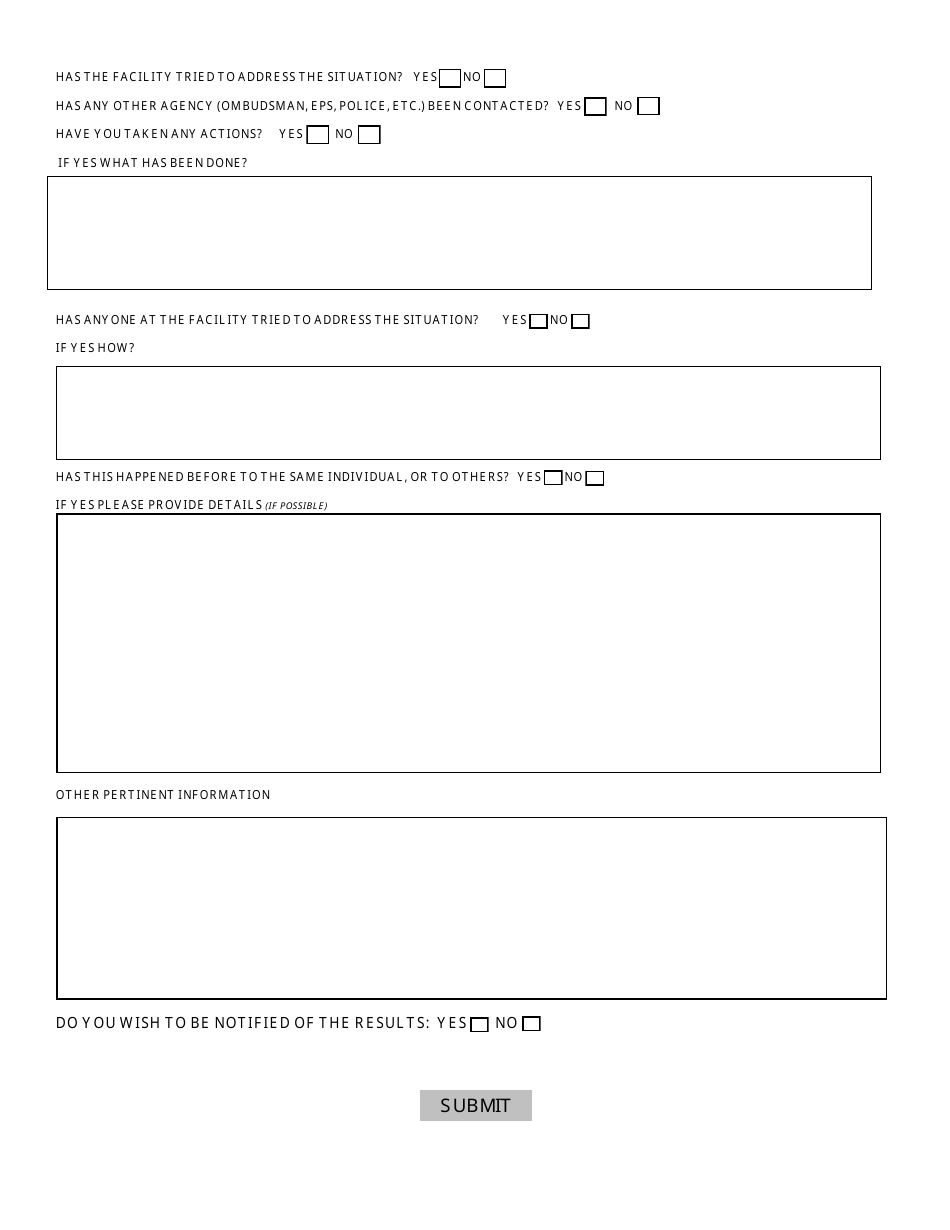 Nevada Complaint Form - Fill Out, Sign Online And Download PDF ...