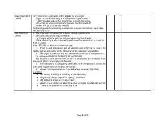 Medical Laboratory Self-assessment Form - Exempt Laboratories - Nevada, Page 3