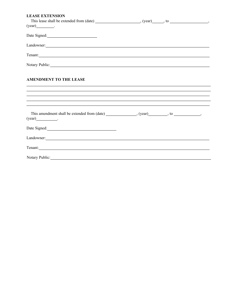 Farm Lease Agreement Template - With Amendment, Page 5