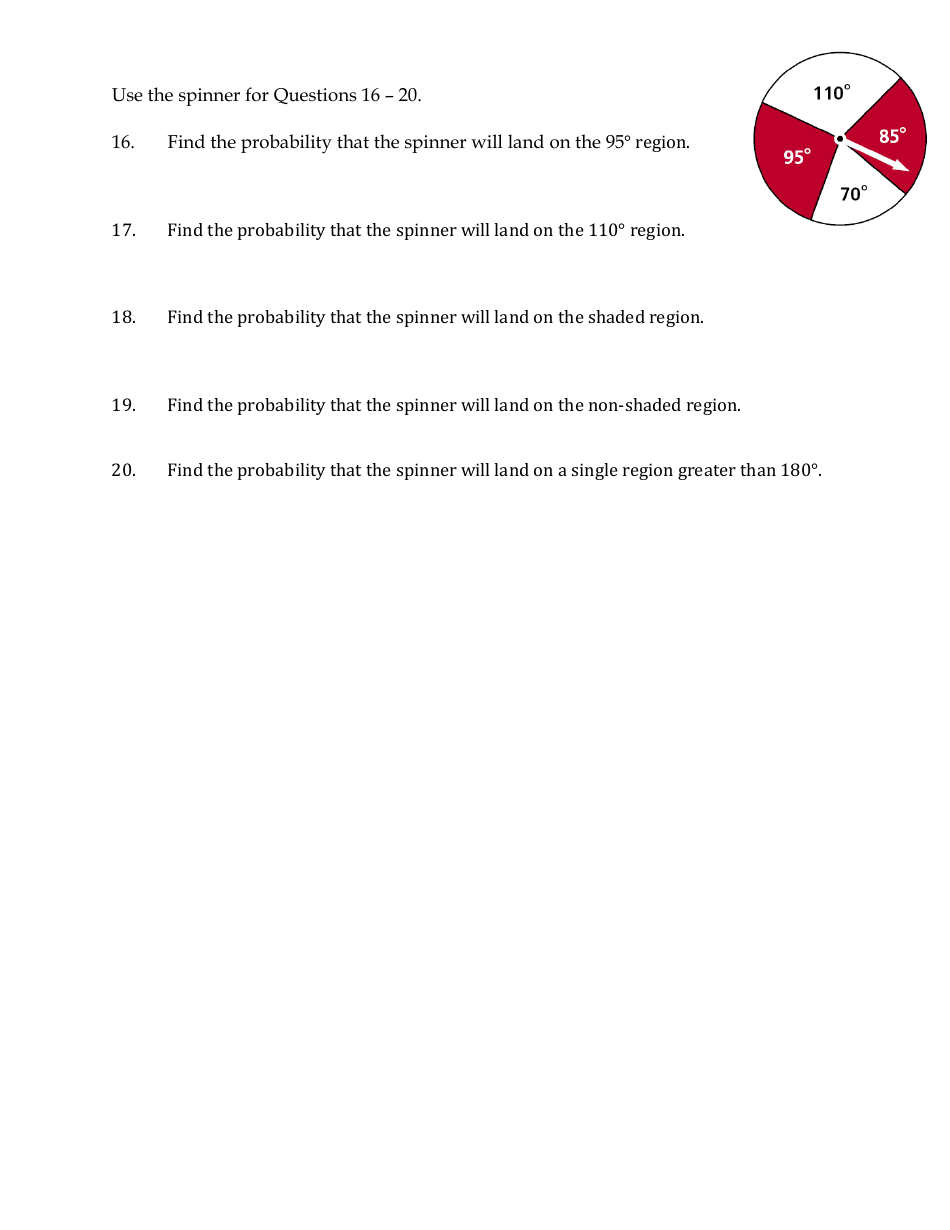 Geometric Probability Worksheet - North Iredell High School Download ...