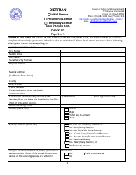 Dietitian Application and Checklist - Nevada