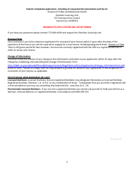 Dietitian Application and Checklist - Nevada, Page 5