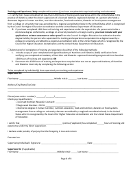 Provisional License Supplemental Form - Nevada, Page 2