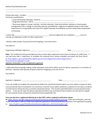 Provisional License Supplemental Form - Nevada, Page 3