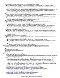 New / Renewal Radiopharmacy License Checklist - Radioactive Materials (Ram) Program - Nevada, Page 2