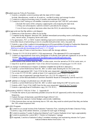 New / Renewal Medical License Checklist -radioactive Materials (Ram) Program - Nevada, Page 3