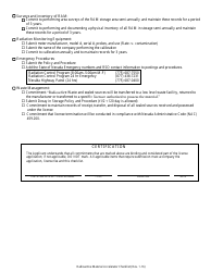 New / Renewal Accelerator - Cyclotron License Checklist - Radioactive Materials (Ram) Program - Nevada, Page 2