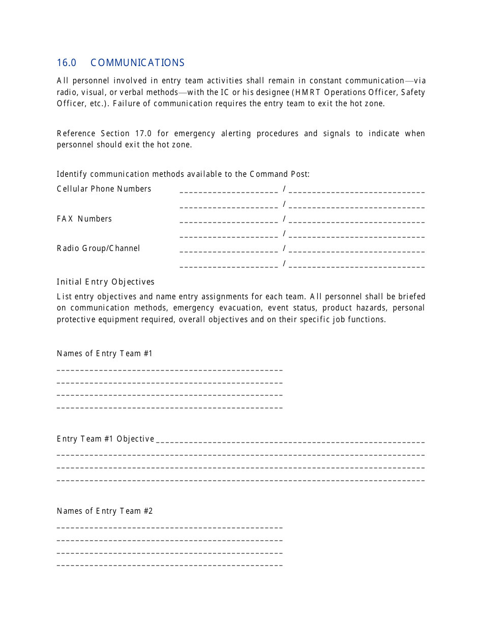 Hazardous Materials Incident Response Procedure - Transportation Emergency Preparedness Program (Tepp) - Nevada, Page 13
