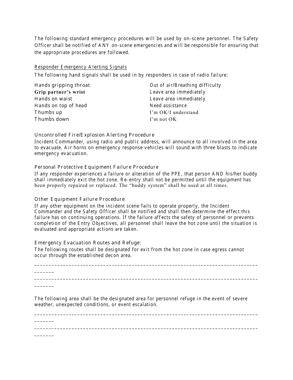 Nevada Hazardous Materials Incident Response Procedure Transportation
