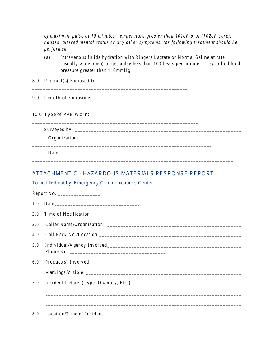 Nevada Hazardous Materials Incident Response Procedure Transportation