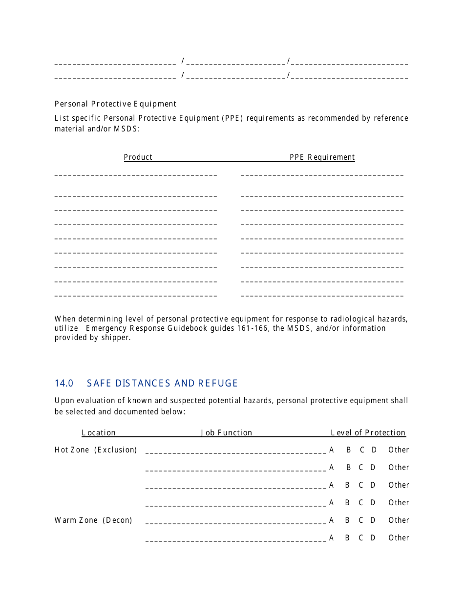 Nevada Hazardous Materials Incident Response Procedure Transportation