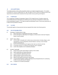 Model Recovery Procedure for Response to Radiological Transportation Incident - Transportation Emergency Preparedness Program (Tepp) - Nevada