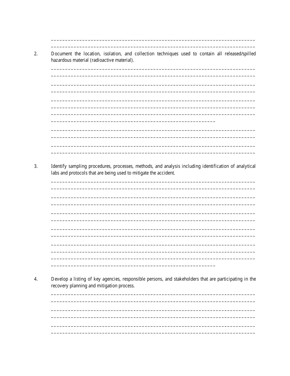 Model Recovery Procedure for Response to Radiological Transportation Incident - Transportation Emergency Preparedness Program (Tepp) - Nevada, Page 3