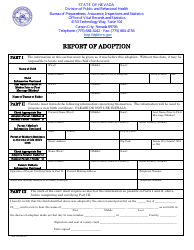 Report of Adoption - Nevada