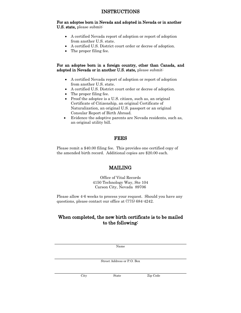 Report of Adoption - Nevada, Page 2