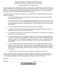 Electronic Birth/Death Registry System (Ebrs/Edrs) User Application Form - Nevada, Page 2