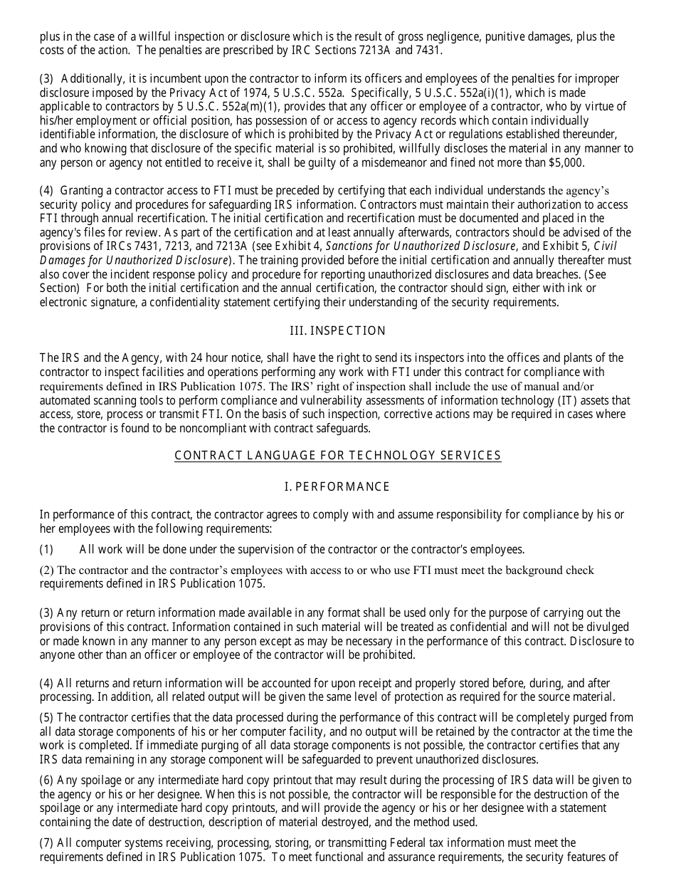 Form 6115-AT Employee / Contractor Safeguarding Federal Tax Information Training Certification - Nevada, Page 14