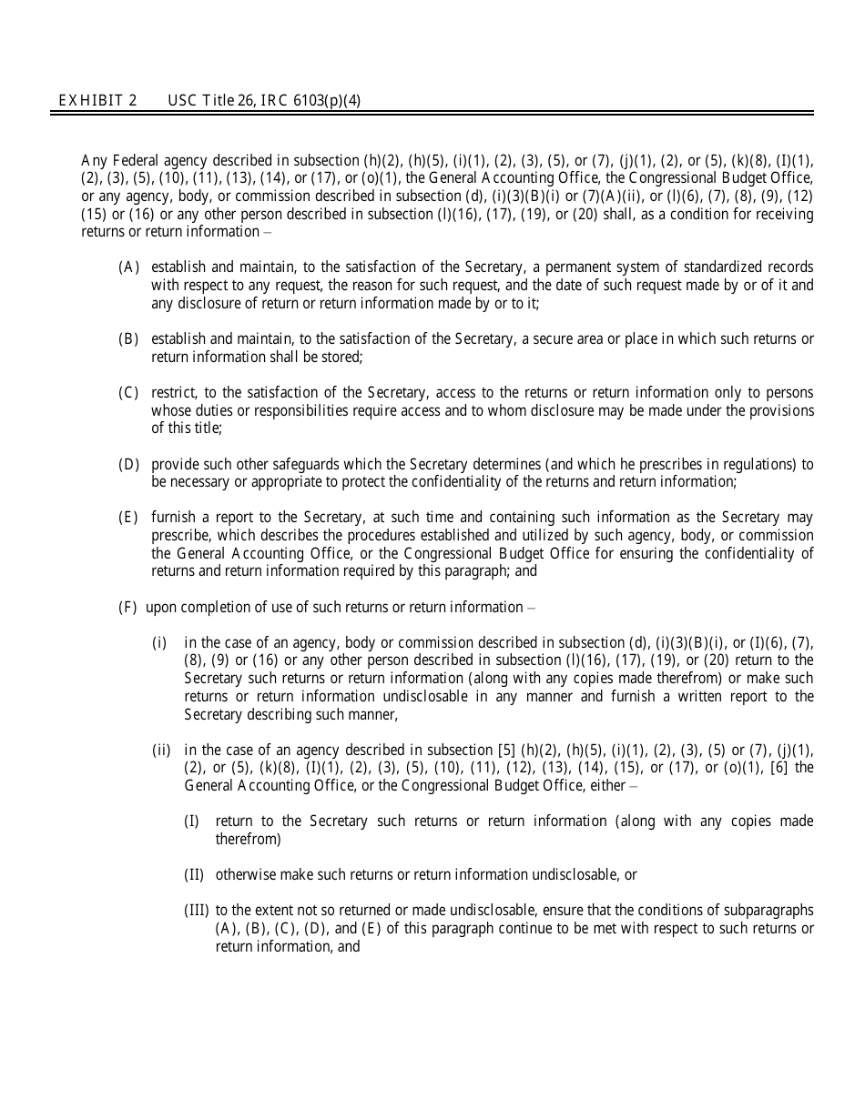 Form 6115-AT Employee / Contractor Safeguarding Federal Tax Information Training Certification - Nevada, Page 6