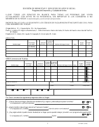 Formulario 2151-WCS Solicitud De Asistencia De Cuidado De Ninos - Nevada (Spanish), Page 3