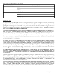 Formulario 2151-WCS Solicitud De Asistencia De Cuidado De Ninos - Nevada (Spanish), Page 6