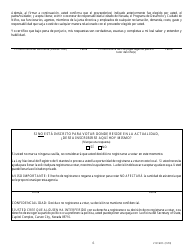 Formulario 2151-WCS Solicitud De Asistencia De Cuidado De Ninos - Nevada (Spanish), Page 7