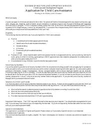 Form 2151-WC Application for Child Care Assistance - Nevada, Page 2