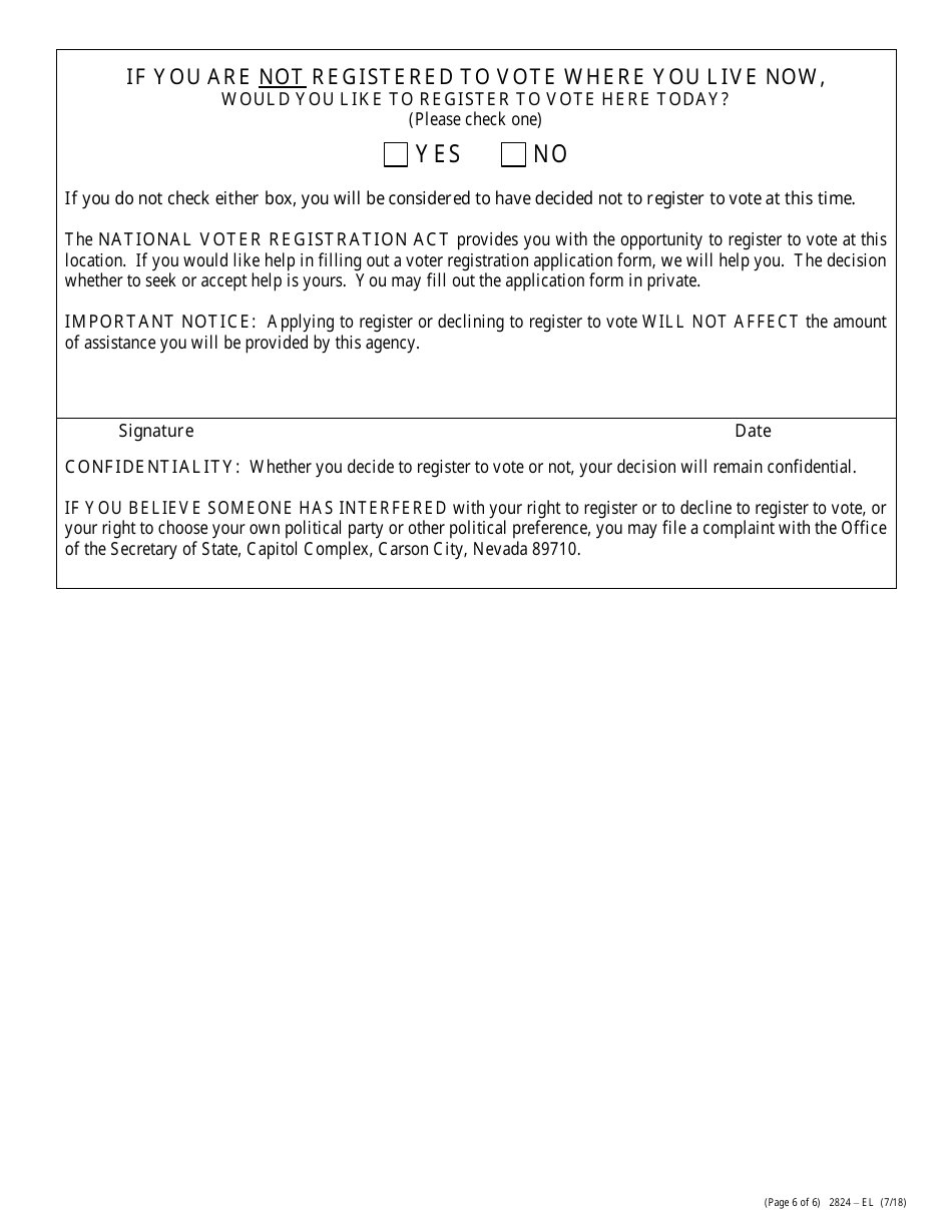 Form 2824-EL Application for Assistance - Energy Assistance Program - Nevada, Page 9
