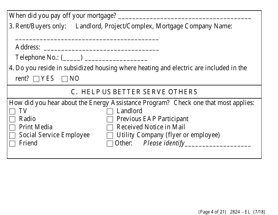 Form 2824-EL Application for Assistance (Vision Impaired) - Energy Assistance Program - Nevada, Page 10