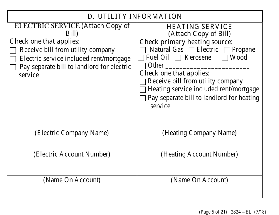 Form 2824-EL Application for Assistance (Vision Impaired) - Energy Assistance Program - Nevada, Page 11