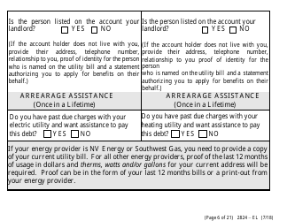 Form 2824-EL Application for Assistance (Vision Impaired) - Energy Assistance Program - Nevada, Page 12