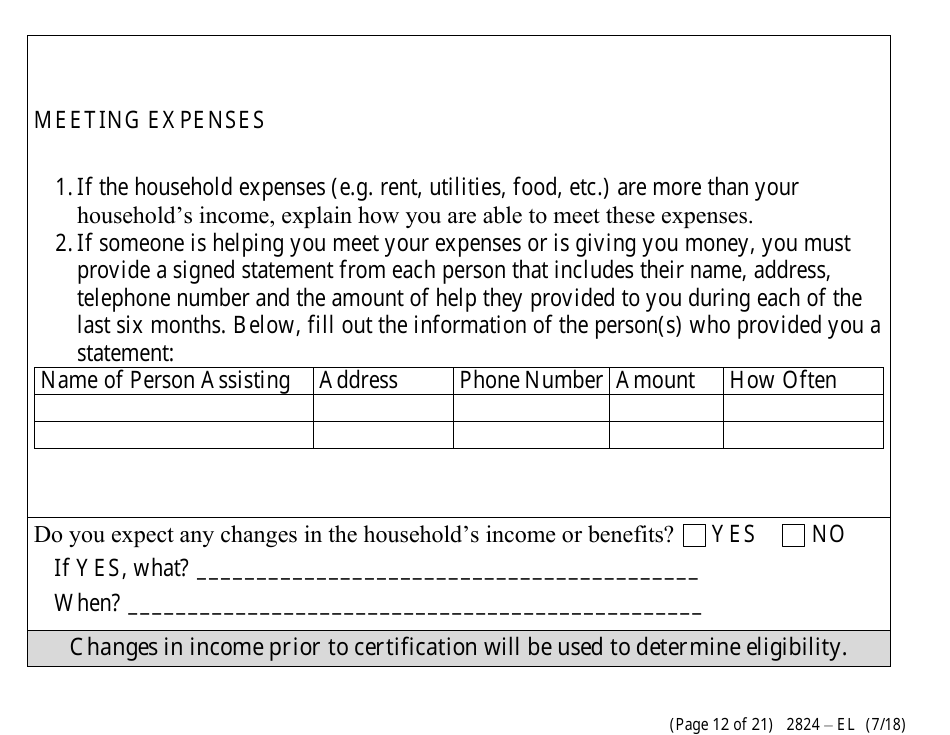 Form 2824-EL Application for Assistance (Vision Impaired) - Energy Assistance Program - Nevada, Page 18